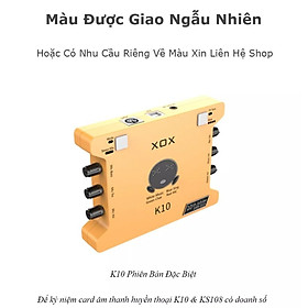 Mua Combo thu âm  livestream Micro AQTA AT-808  Sound card XOX K10 Jubilee - Kèm full phụ kiện kẹp micro  màng lọc  tai nghe