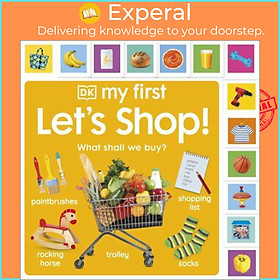 Sách - Let's Shop! What Shall We Buy? - My First by DK (UK edition, Board Book)