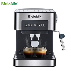 Máy pha cà phê Espresso BioloMix CM6863, công suất 850W, áp lực bơm 20 bar - Hàng chính hãng, bảo hành 12 tháng