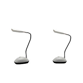 2pcs Flexible Gooseneck Desk Lamp Studying Lamps for Living Room Office