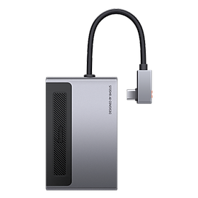Mua Hub chuyển đổi 6 in 1 Baseus Magic Multifunctional cho iPad/ Macbook and Surface Pro 7 (Type-C to USB 3.0  SD/TF 3.0  HDMI 4K60Hz  AUX 3.5mm  Type C PD100W  HUB with a Retractable Clip Standard Edition) (Hàng chính hãng)