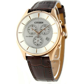 Đồng hồ Nam dây da Citizen Eco-Drive AT2362-02A