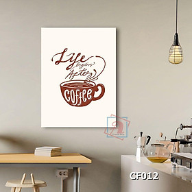 Tranh chữ nghệ thuật trang trí quán cafe kích thước 40x60cm - CF009-012