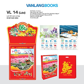 Lịch 2027 - 52 Tuần Có Hộp - Vẻ Đẹp Cuộc Sống | Lịch Tết Treo Tường Văn Lang (Lộc VL14)