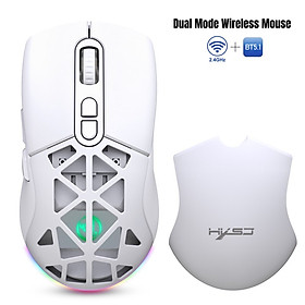 Mua Chuột Không Dây T26s Gaming led RGB Bluetooth + Usb2.4G Pin sạc cổng TypeC chống mỏi cổ tay cho máy tính laptop hàng nhập khẩu