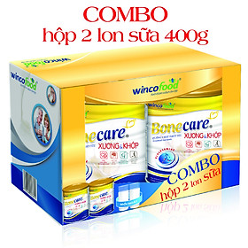 Combo 2 lon Sữa bột Bonecare xương và khớp 400g: dành cho người lớn bổ sung GLUCOSAMINE tạo dịch nhờn cho khớp, giúp phòng ngừa đau xương khớp, viêm khớp, đặc biệt là người bệnh xương và khớp.