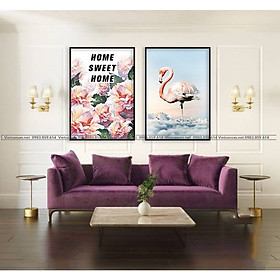 Bộ 2 Tranh Home Sweet Home
