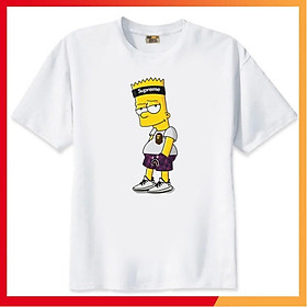Áo thun teen in hình Simpson - Form rộng BIGSIZE AZ F2034