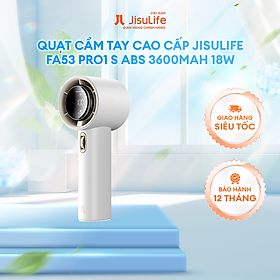 Mua Quạt Cầm Tay Cao Cấp JISULIFE Pro1 (FA53 ABS) 18W Sạc Nhanh - Sử Dụng Lên Đến 12H - Hàng Chính Hãng