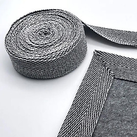 Dây xương cá vải cotton dán viền thảm handmade thêu xù thêu nổi, tulfting - Rug binding cotton tape