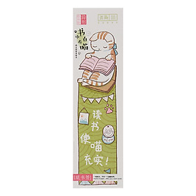 Hộp 30 Bookmark - Hình Mèo Đọc Sách