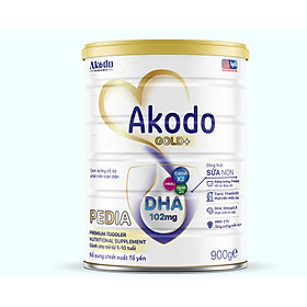 Sữa Akodo Pedia Gold+ dành cho bé từ 1-10 tuổi - 900g