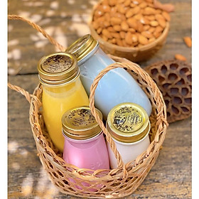 Chai thủy tinh đựng sữa hạt, nước ép - Quattro 200ml - Hàng nhập khẩu