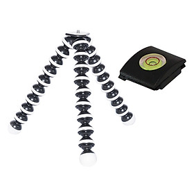 Bộ Chân Máy Ảnh Tripod Bạch Tuộc Loại Lớn Và Hạt Nước Cân Bằng Gắn Đế Đèn Flash Cho Máy Ảnh (Đen)