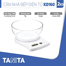 Cân điện tử nhà bếp TANITA KD160 (2kg) (Chính hãng Nhật Bản), Cân bếp 1kg, Cân nhà bếp 2kg, Cân thực phẩm 2kg, Cân thức ăn 2kg, Cân Nhật, Cân trọng lượng, Cân chính hãng, Cân thực phẩm, Cân thức ăn, Cân tiểu ly điện tử, Cân chính xác, Cân làm bánh