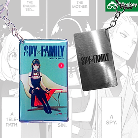 Móc Khóa Spy x Family Kim Loại Khắc Lazer Cao Cấp