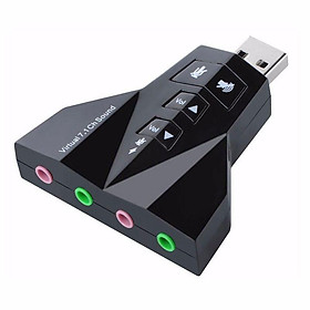 Mua USB ra âm thanh - Card USB ra Sound 7.1 Kiểu dáng Phi thuyền  Máy bay âm thanh chất lượng cao 7.1 - 3D