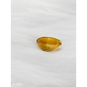 Mua Viên đá citrine thạch anh vàng 6 carat hình oval làm nhẫn mặt dây rất đẹp