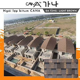Mua Ngói lợp bitum phủ đá CANA (1 gói 2.54 m2)- Biên Dạng Đa Tầng