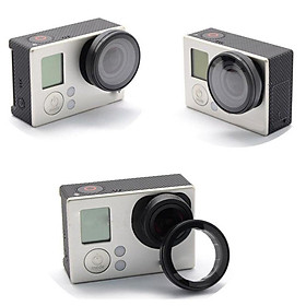 Camera Glass Lens Adapter Ring Cap Cover Protector for GoPro Hero 3 3+ 4