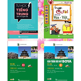 Hình ảnh Combo: 1.Tự học tiếng Trung cho người việt+ 2.Truyện cười song ngữ Hoa Việt+ 3.GIÁO TRÌNH HÁN NGỮ BOYA SƠ CẤP I+ 4.GIÁO TRÌNH HÁN NGỮ BOYA SƠ CẤP 2.