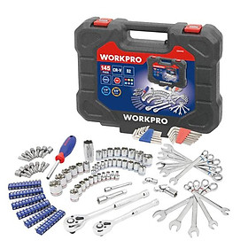 Bộ đầu cờ lê thay thế (1 set = 145 cái) Workpro W003046 1/4 và 3/8 inches