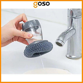 Mua Dụng Cụ Chà Xoong Nồi Kèm Hủ Đựng Nước Rửa Chén Tiện Lợi