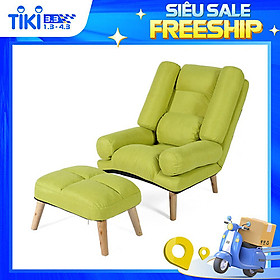 Mua Ghế Lười Thư Giãn Kèm Đôn ROYALDECORHN Lắp Ráp Dễ Dàng - Ghế Sofa Bành Ngồi Đọc Sách Thư Giãn Ngả Lưng 180 độ Nghỉ Ngơi - Nội Thất Phòng Khách  Phòng Làm Việc  Phòng Ngủ