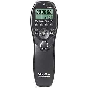 Thiết Bị Điều Khiển Thời Gian Chớp Đèn Có Dây Cho Máy Ảnh Có Màn hình Hiển Thị LCD YouPro YP-880 S2 Cho Máy Ảnh Sony A58 A7R A7 A7II A7RII A7SII A7S A6000 A5000 A5100 A3000 RX110II DSLR
