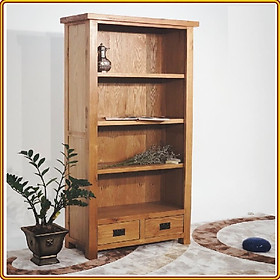 Mua Kệ sách 5 tầng 2 hộc kéo Tundo gỗ sồi 90 x 40 x 180 cm