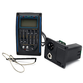 5-Band EQ Equalizer System Acoustic Guitar Preamp Piezo Pickup LCD Screen Tuner
