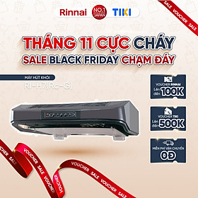 Mua Máy hút mùi 70cm Rinnai RI-H7(Rc-G) than hoạt tính 161W - Hàng chính hãng.