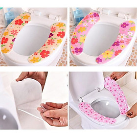 Mua Tấm phủ bồn cầu   miếng dán lót bồn cầu chống lạnh mùa đông dễ thương dùng nhiều lần