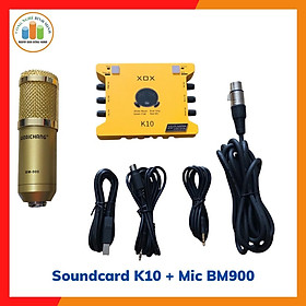 Mua Bộ soundcard XOX K10 và Mic BM900 - Hàng chính hãng