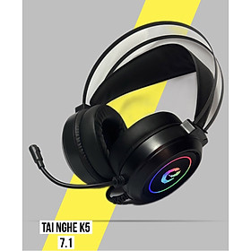Mua Tai nghe gaming có K5 7.1 màu Đen  có mic  có đèn đổi màu cực đẹp siêu rẻ