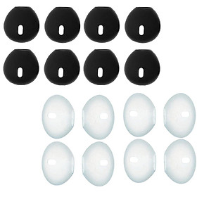 8 Pairs Replacement Silicone Sport In-Ear Headset Earbuds Eartips, Earphone Tips for iPhone 6S/5S/7/8/X/XS