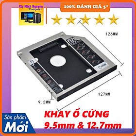 Mua Caddy Bay ssd sata 3 9.5mm /12.7mm  khay ổ cứng thay vị trí ổ DVD