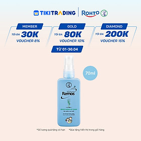 Dung dịch chống muỗi dạng phun sương Remos Mentholatum hương Sả Chanh 70ml