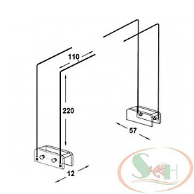 Chân gác đèn inox Chihiros A1 Steel Stand nâng cao kéo dài đèn bể thủy sinh cá tép