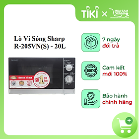 Lò Vi Sóng Sharp R-205VN(S) - 20L - Hàng chính hãng