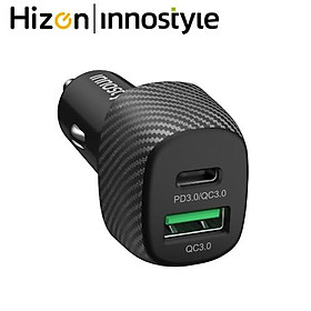 Mua Sạc Nhanh Xe Hơi Innostyle Poweron Speed 2 Cổng PD/QC3.0 38W IC38-2PDBLK(N) Hàng Chính Hãng