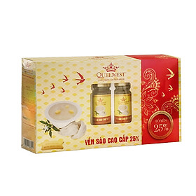 YẾN SÀO CAO CẤP 25% QUEENNEST- 150ML 06 HŨ