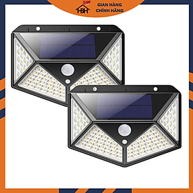 Mua Combo 2 Đèn Led cảm biến chuyển động - năng lượng mặt trời Solar 100 Led 3 chế độ hoạt động