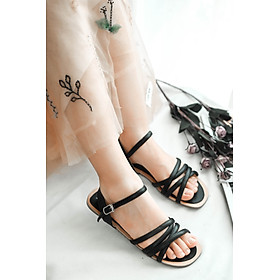 Sandal trệt đan dây đơn giản nữ
