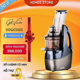 Máy Ép Trái Cây, Máy Ép Chậm UNIE UE-580 Tiêu Chuẩn Đức, Ép Kiệt Bã 99% Không Kẹt Máy Dung Tích 250 ML Công Suất 240 W - Hàng Chính Hãng