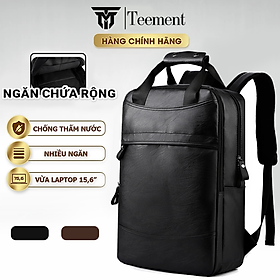  Balo Nam Cao Cấp Teement Chống Thấm Nước, Balo Đi Làm, Balo Đi Học, Balo Laptop, Máy Tính 15,6 Inch, Thiết Kế Mới Hiện Đai, Sang Trọng - Hàng Chính Hãng