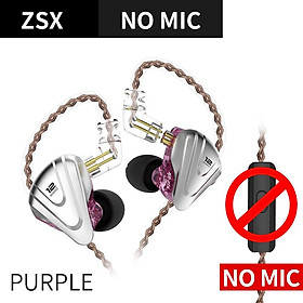 KZ ZSX Terminator 5BA 1DD Hybrid In-Ear Tai nghe HIFI Tai nghe Music Music Sport ZS10 Pro AS12 AS16 ZSN Pro C12 A10 V90 AS10 P1