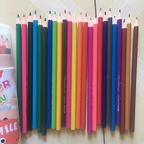 Bút chì màu 12, 18, 24 màu màu sắc tươi sáng