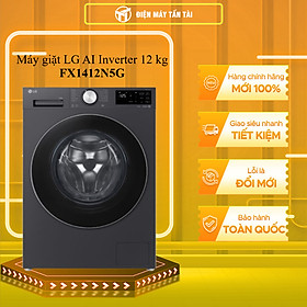 FX1412N5G - Máy giặt LG AI Inverter 12 kg FX1412N5G GIẶT HƠI NƯỚC - HÀNG CHÍNH HÃNG - GIAO HCM