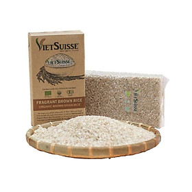 [ Chỉ giao HN] - Gạo lứt hữu cơ Vietsuisse 1000gram 